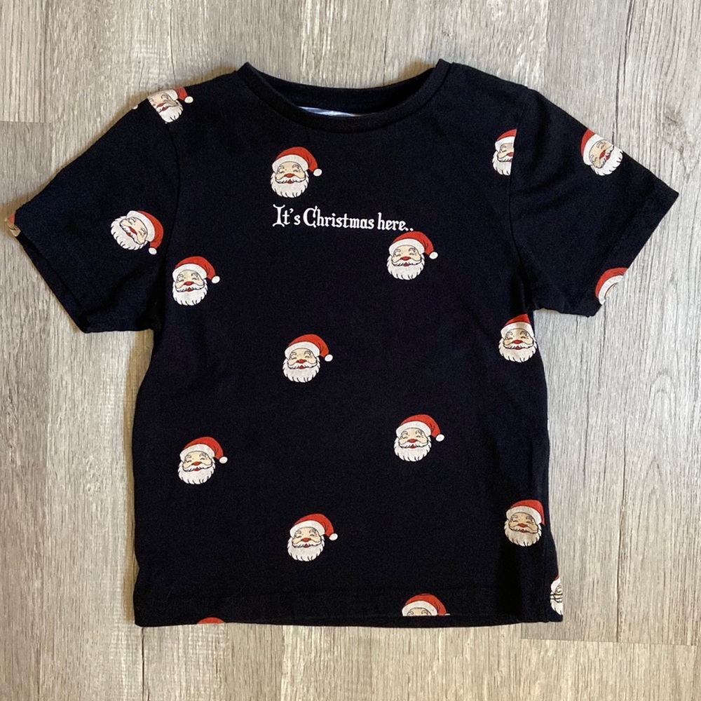 Denim & Flower Santa tee shirt